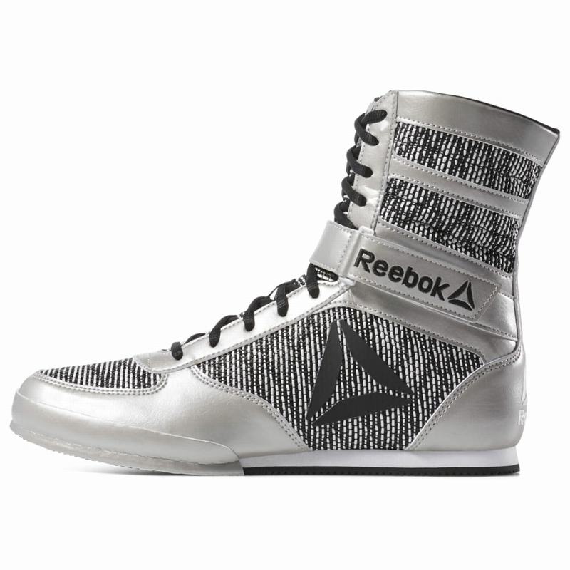 Reebok Boxerske Topanky Panske - Strieborne/Biele/Čierne GY4665ZG